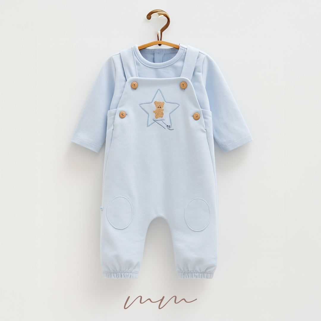 Starry Bear Overalls