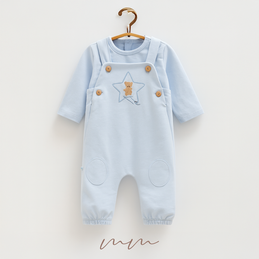 Starry Bear Overalls
