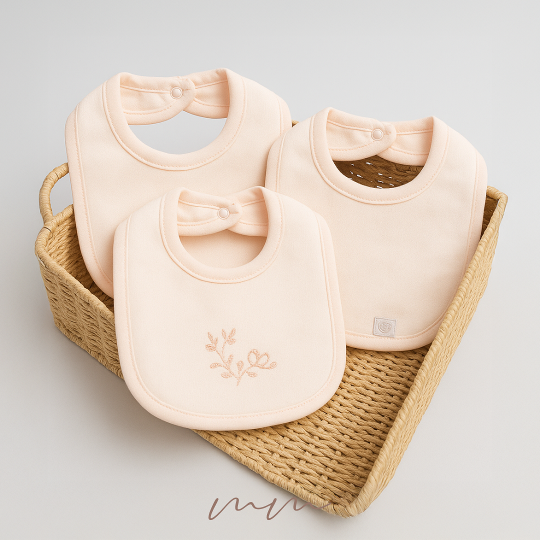Soft Petals Bibs Set